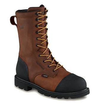 Red Wing TruWelt 10-inch Safety Toe - Bordove Nepremokave Topanky Panske, RW095SK